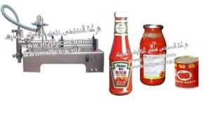 ماكينات تعبئة الكاتشاب في زجاجات وأكياس وبرطمنات موديل 403 إم تو باك