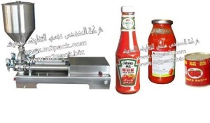 ماكينة تعبئة الكاتشاب والصلصة التي تعمل بضغط الهواء موديل 404 إم تو باك 