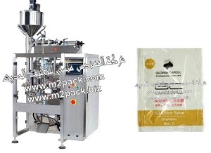 الماكينة العمودية لتعبئة وتغليف الشامبو في اكياس موديل 503 M2Pack Machine