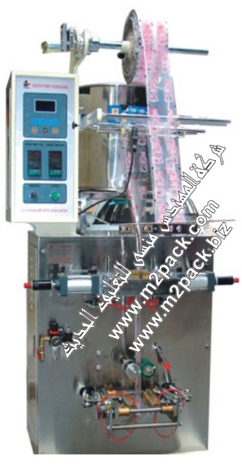 ماكينة التعبئة والتغليف الآتوماتيكية التي تقوم بتعبئة المواد اللزجة - أكياس الجيلي - ذات الأشكال المتعددة موديل إم تو باك 503 ماركة المهندس منسي التى نقدمها نحن شركة المهندس المنسي للتغليف الحديث و الصناعات الهندسيه إم تو باك