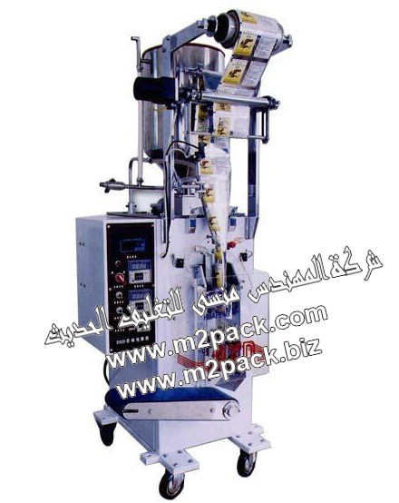 ماكينة تعبئة وتغليف المواد السائلة والمواد اللزجة اتوماتيك كاملة موديل إم تو باك 505 ماركة المهندس منسي