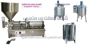 ميسكر خلط الكريمات مع ماكينة تعبئة الكريمات من شركة المهندس منسي
