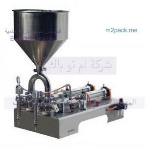 خط تعبئة زجاجات شربات الورد لدي شركة المهندس منسي لماكينات التعبئة والتغليف