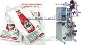 آلة تعبئة ظروف الكاتشب و المايونيز ساشيت لحام أربعة أطراف